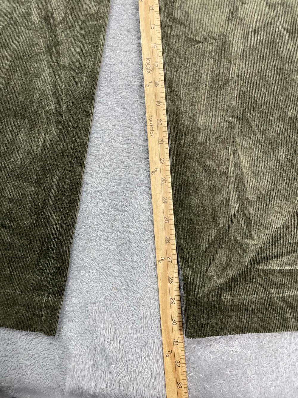 Maeve Anthropologie Pants Womens 25 Brown/Green Corduroy Straight Leg Chino - Picture 6 of 13